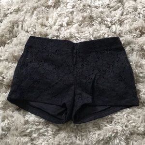 Wet Seal Black Lace Shorts